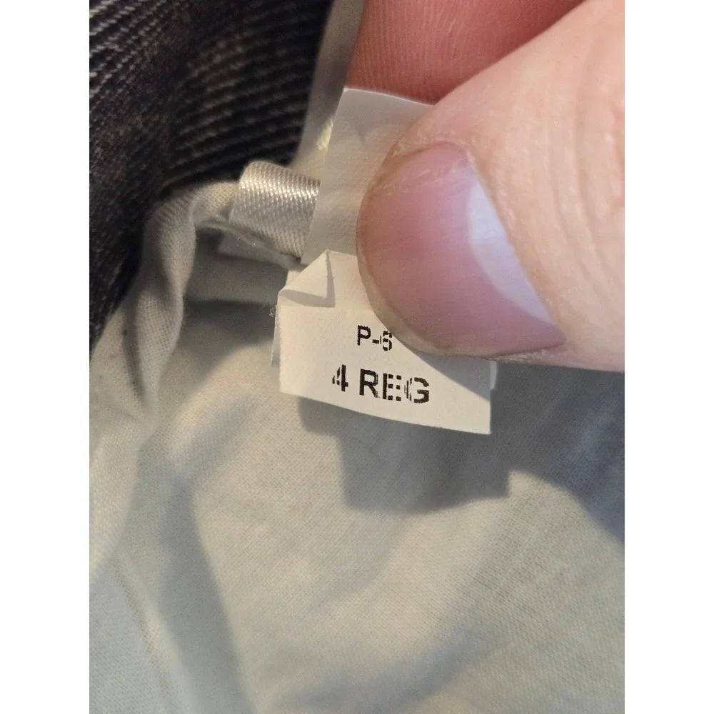 Banana Republic Wide Leg Pants Womens 4 Gray Blue Linen Blend High Rise Crop